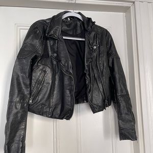 Free people leather jacket